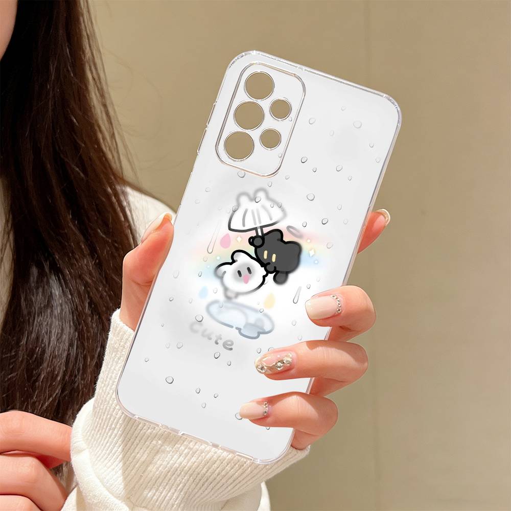 Fun and Cute Phone Case Transparent Silicone Soft For Samsung S25,S24,S21,S22,S23,S30,Ultra,S20,Plus,Fe