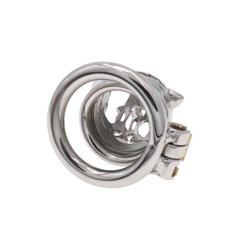 Stainless Steel Chastity Lock Chastity Cleaner Penis Bird Cage Lock Men's Outdoor Wear Adult Supplies Binding Alternative