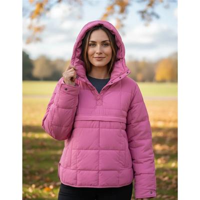 Giacca da Donna in Cotone con Cappuccio, Manica Lunga, Colore Unito, Vestibilità Larga, Casual, abbigliamento in saldo