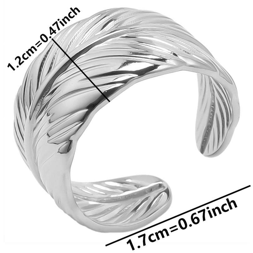 Echtvergoldeter Offener Verstellbarer Ring Echter Stein Edelstahlringe Für Damen Herren Zubehör Geometrischer Schmuck Ringe Geschenk