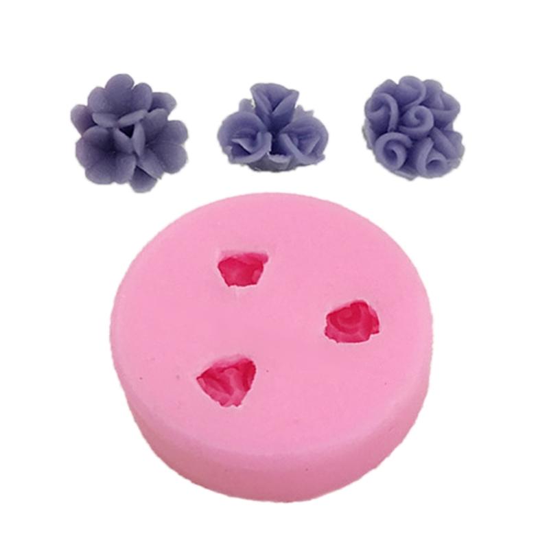 Wiederverwendbare blumenförmige Silikonform Wiederverwendbare Bastelformen Geeignet für handgefertigten Schmuck und Schreibtischdekorationen