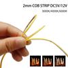 Ultimativ dünnes 2mm COB LED Streifenlicht 5V/12V 480 LEDs/m Filament Warm Kalt Weiß Flexibles Lineares Bandlicht Leiste Auto Raum Dekor