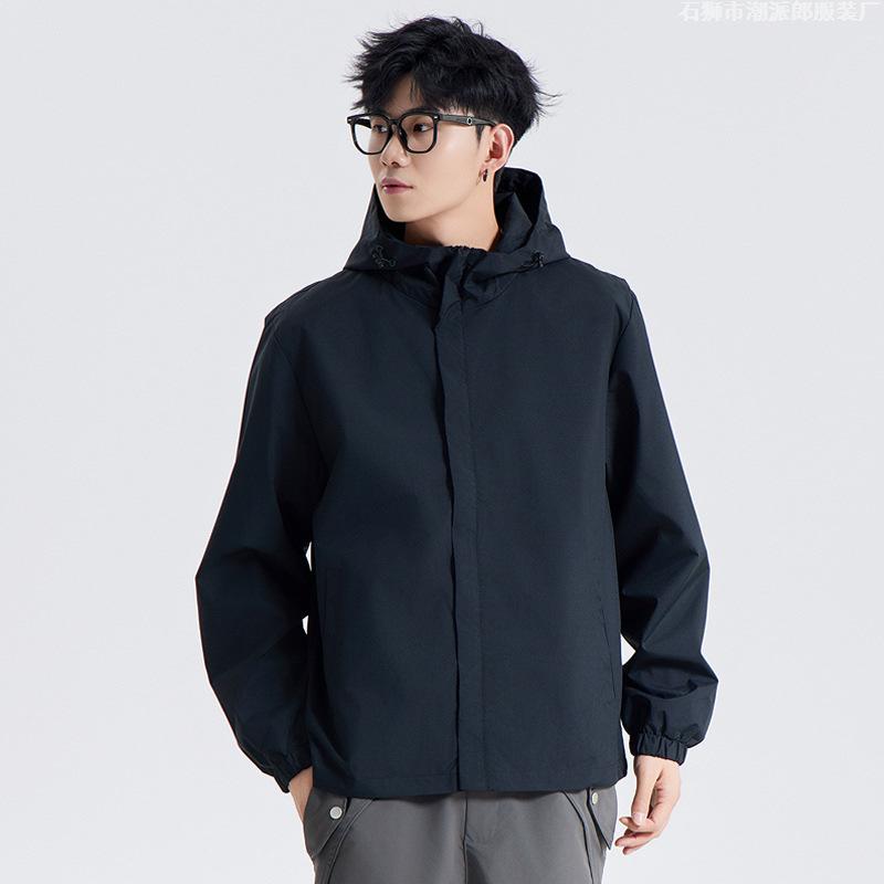 Waterproof Mountaineering Jacket Casual Sports Couple Men and Women with The Same Style Solid Color Windproof