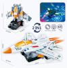Electric Universal Walking Fighter Automatic Cycle Deformation Robot Toy with Color Lights