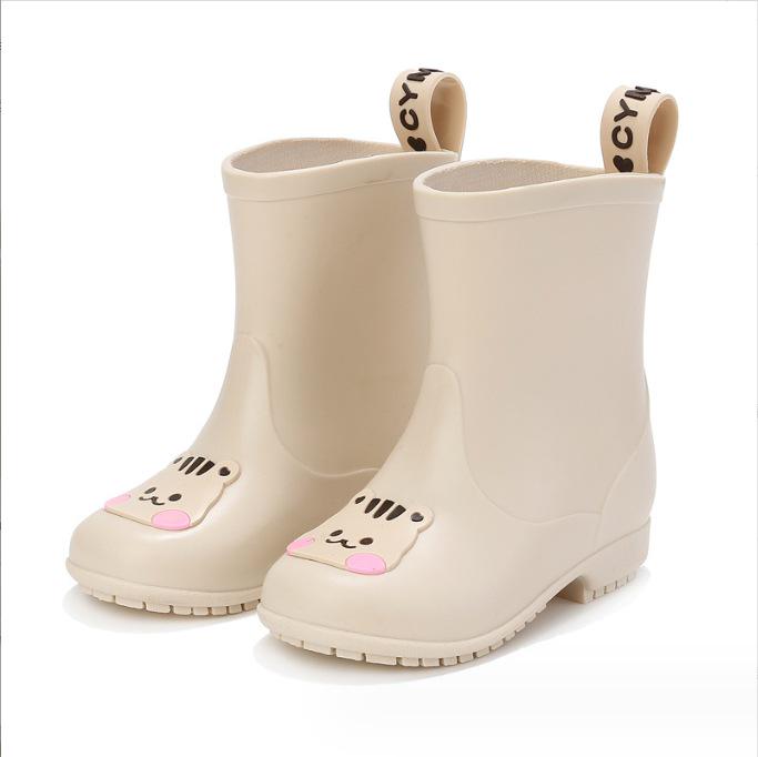 Children's Non-Slip Silicone Rain Boots - Cute Cartoon Design for Preschool and Primary