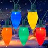 C9 Christmas Lights Outdoor Waterproof, 81 Feet 100 LED C9 String Lights with Timer & 8 Light Mode, Connectable Christmas Tree Lights for Indoor