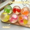 Fruit Squishy Toys Soft Moldable Stress Ball Squeeze Toy Stress Relief Sensory Fidget Toy No-rebound Decompression Toy Gifts