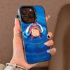 Japanese Cute P-Ponyo Movie On The Cliff For IPhone 17 16 15 14 13 12 11 Pro Max Plus Matte Color Back Phone Cover