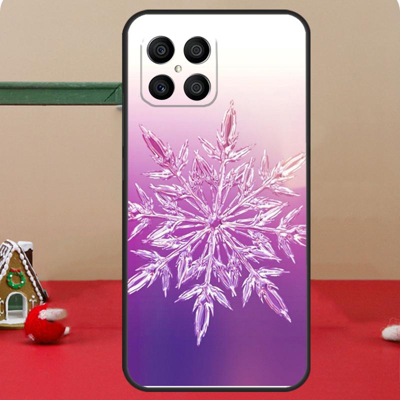 Christmas Snowflakes Case For Honor Magic 6 7 8 Pro Honor 400 200 70 90 Lite X8c X8b X9a X9b X9c X9d Win RT Cover