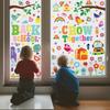 2026 Cartoon Little Birds Electrostatic Stickers for School Season - Stationery, Doors, Windows, Glass Decoration