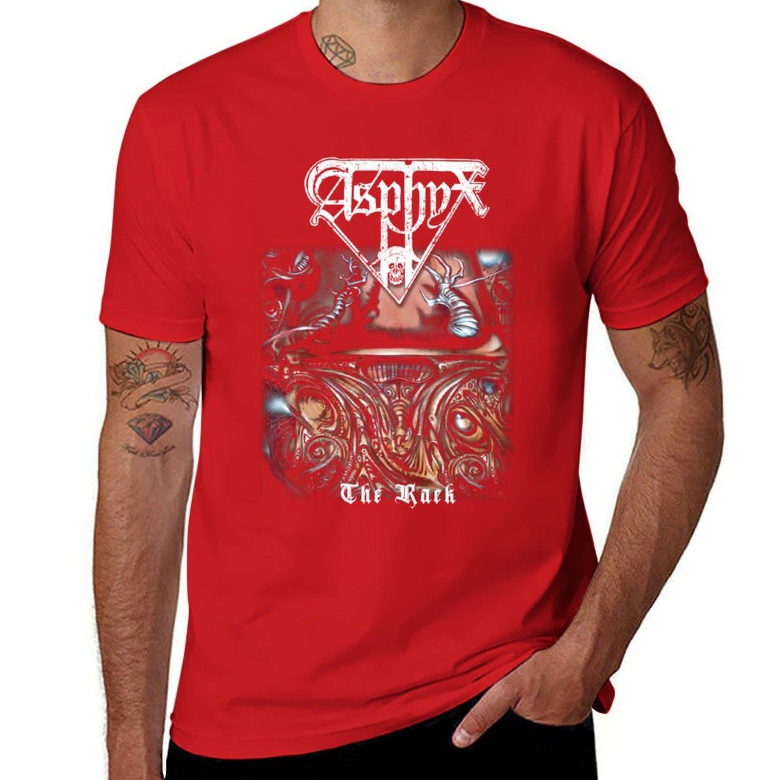 

Asphyx - The Rack Classic Old School Death Metal T-Shirt korean fashion blanks customizeds black t-shirts for men S