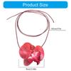 Elegant Flower Pendant Neck Chain Adornment Delicate Flower Necklace Elegant Pearls Inlayed Flower Neckband Ornament