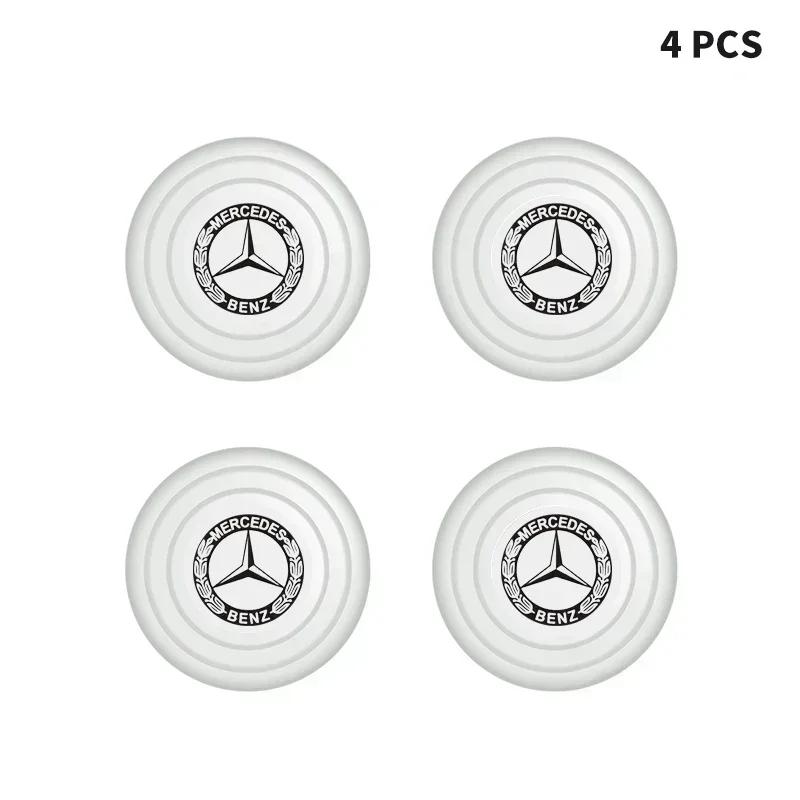 4Pcs Luminous Shock Absorber Car Door Silicone Anti Shock Pad For Mercedes Benz B/C/E/S Class A Class C200L GLC CLA accessories KF5
