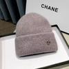 Cute Puppy Embroidered Knitted Wool Hat Women's New Autumn and Winter Face Small Versatile Big Head Circumference Hat