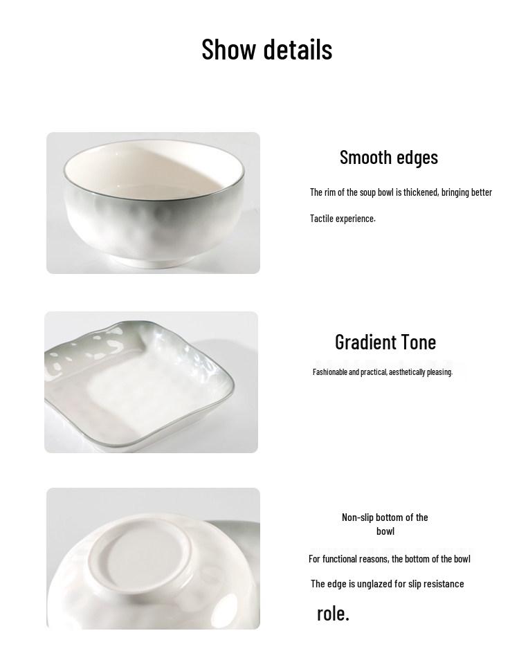 Set di Stoviglie in Ceramica di Lusso 2025: Ciotole, Piatti & Bacchette Leggeri – Ideali per l'Inaugurazione della Casa & la Cena in Casa
