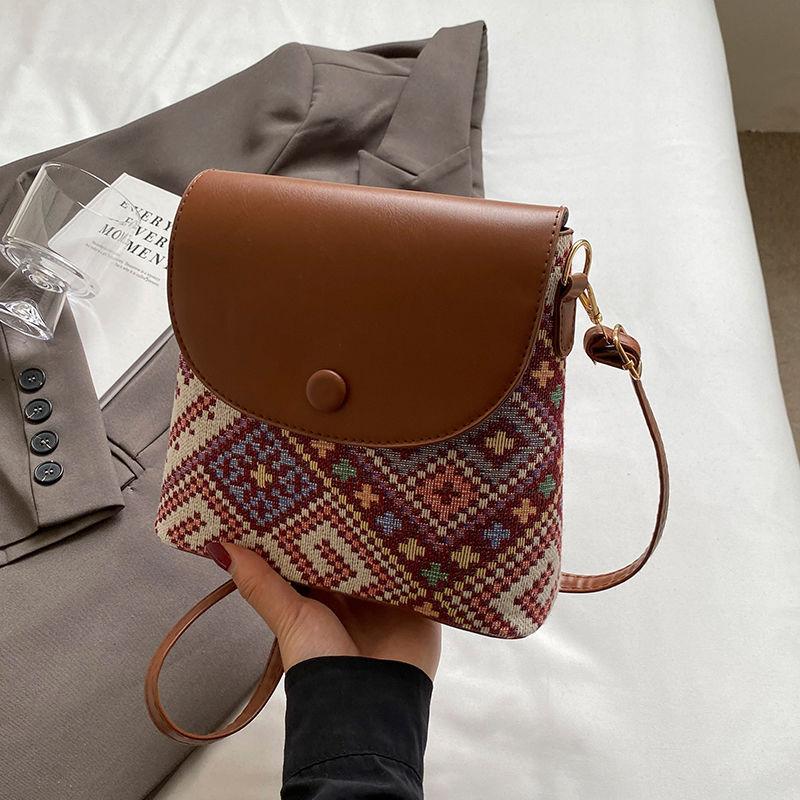 Ethnic Style Sub Bag for Women Mobile Phone Crossbody Bag for Women Shoulder Bag