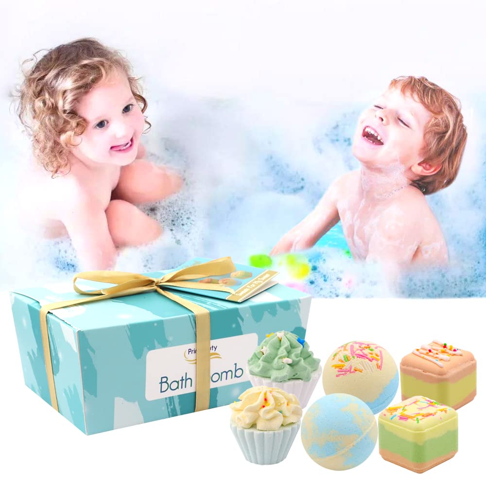 WHDZ Bath Bath Gift Fragrance Bombs for Bath Perfect Gift for New Candy Colorful Box Included Bombs, Balls, 6-Piece Set, Time, Mother, Couples,