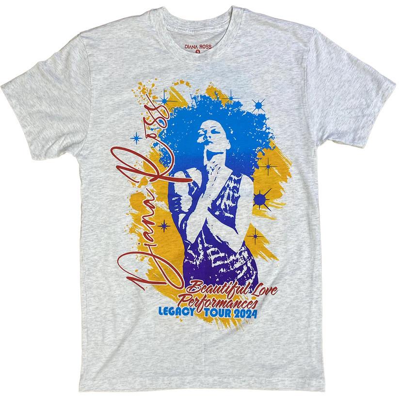Vintage Diana Ross Beautiful Love Performances Tshirt All Size S to 5XL NZ007 Unisex T-Shirt XL