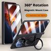 For Honor Magic V6 Case Skin Friendly Matte Magnetic 360° Rotating Bracket Folding Hinge with Film Lens Protection Hard Cover
