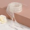 1 Paar 2,5 cm breite Schnürsenkel Transparentes Tüllband Schnürsenkel für Damen Mädchen Mode Ersatz-Schnürsenkel für Freizeitschuhe