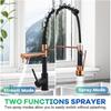 Black Deck Mounted Mixer Tap 360 Degree Rotation Stream Sprayer Nozzle Stainless Steel Gold Spring Pull Out Kitchen/Bathroom Faucet