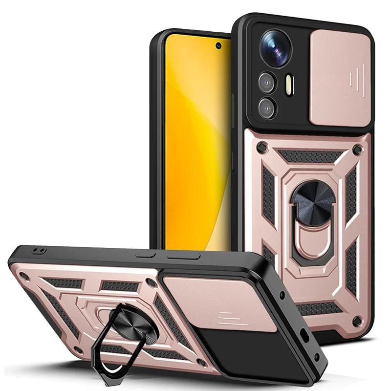 Shockproof Military Grade Armor Case For Mi Xiaomi 14 Ultra Pro 13T 13 Lite 12 12X 12T Phone Magnetic Holder Ring Protect Cover