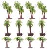 Garneck Miniature Palm Trees, Set of 12, 10.5cm, for Dioramas, Railway Models, Architectural Models, Sand Tables, Terrariums, Cake Toppers, Dinosaur