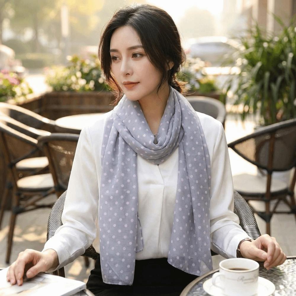 Breathable Sun Protection Shawl Transparent Long Beach Silk Scarf  Resort Wear