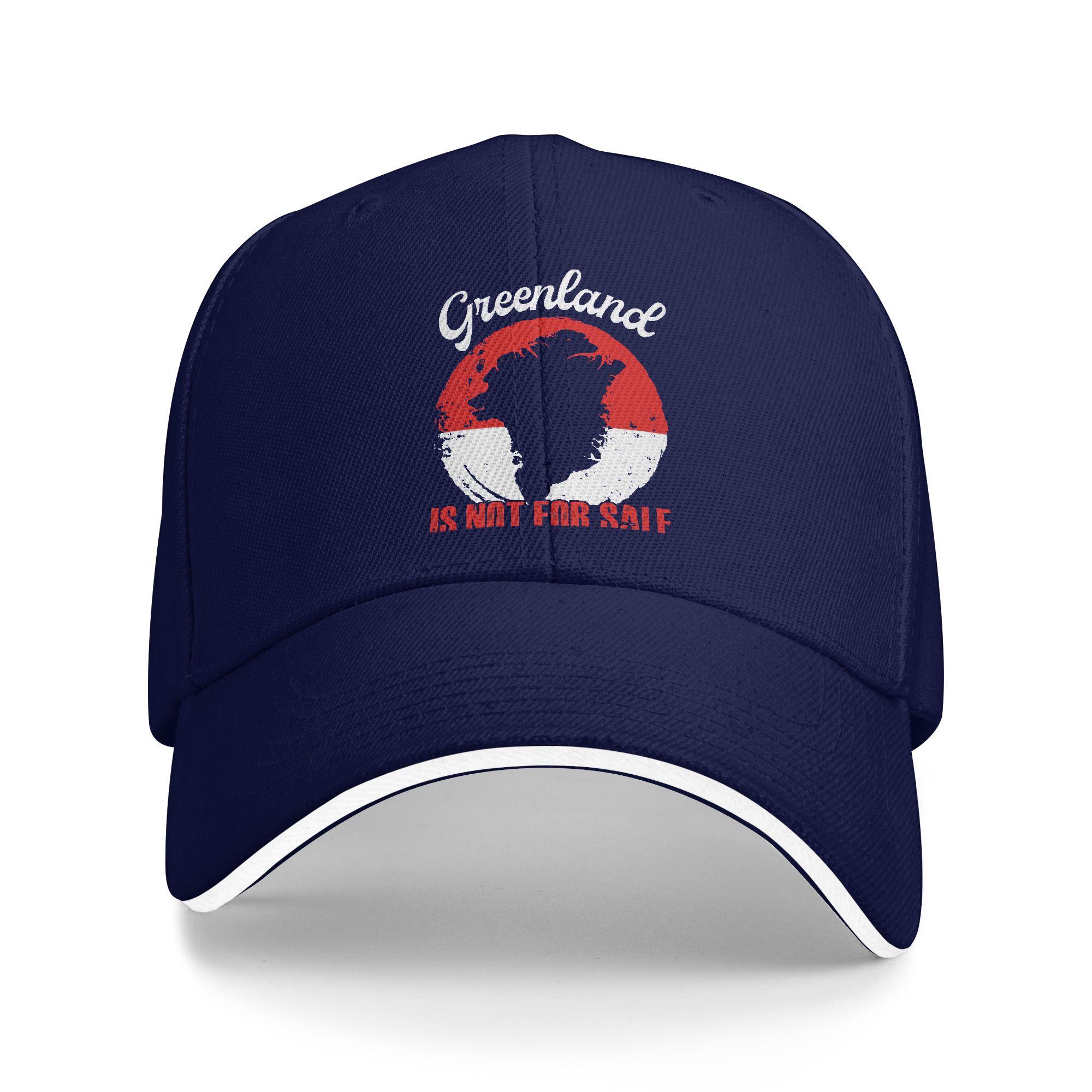 

Greenland Is Not For Sale Casual Baseball Cap Hippie Trucker Hat Summer High Quality Unisex Unisex Fitted Retro Snapback Cap One Size