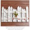 Popular Christmas Tree Skirt: Distressed White Wood Fence for Mall Window or Tabletop Decoration