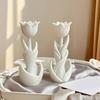 3D Printed Tulips Figurines Flowers Decor Single Tulip Bouquet Ornaments Mother's Day Tulip Gifts for Women On Anniversary Wedding Christmas