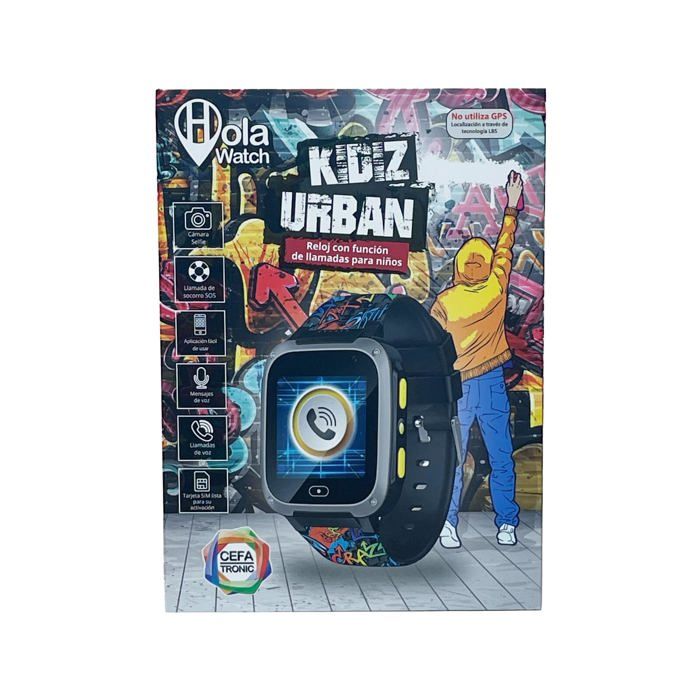 Montre intelligente pour enfants - Cefa Toys - Urban - Multicolore - Moniteur de fréquence cardiaque - Écran tactile