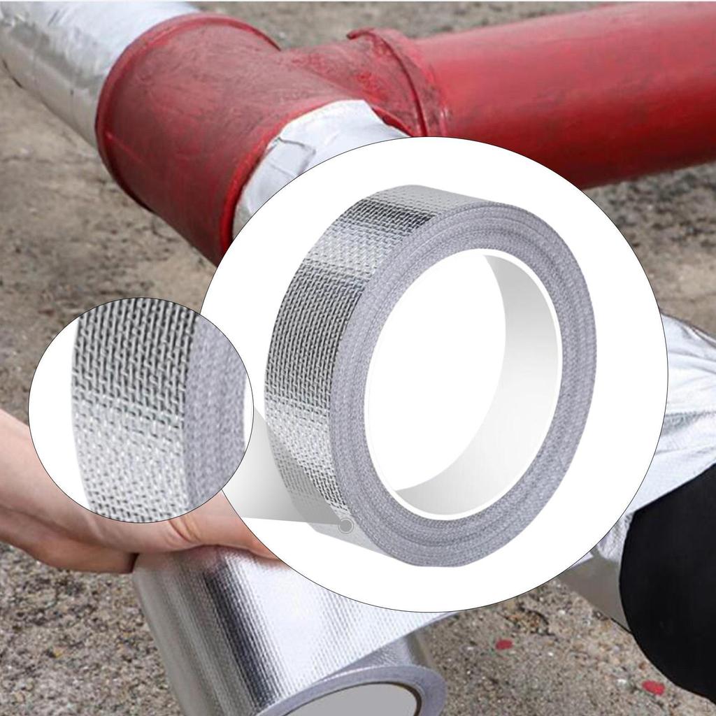 Aluminum Fiberglass, Waterproof, Self-, Tear-resistant, 5 M, Insulation for Automotive , Ducts