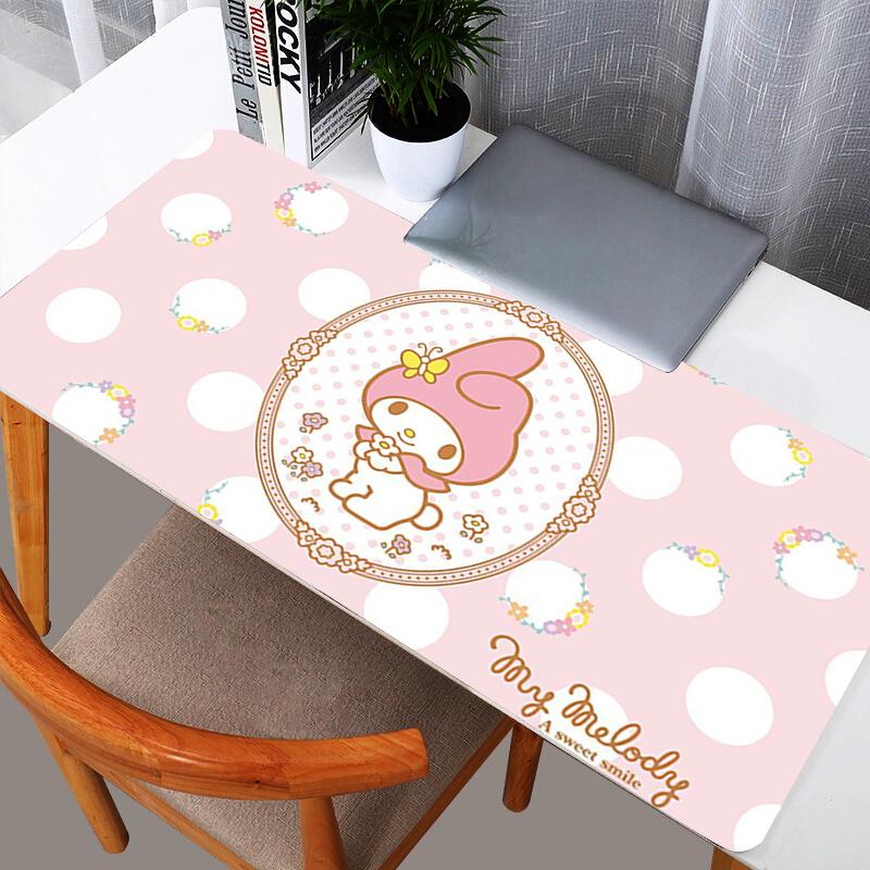 My Melody 90x40cm Mouse Pad durable Gamer Large Computer Notebook Pc Mousepad Carpet Gaming Accessories Keyboard Desk Mat