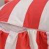 Striped Pillow Case Cover Lotus Leaf Skirt Edge Soft Pillowcase Home Decor Velvet Bedding Pillow Cover Bedroom Living Room