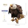 Leurre Factice avec 2 Clochettes - Ornement Suspendu Épouvantail pour Oiseaux en Acrylique pour Jardin, Cour - Comprend 60cm de Corde et de Ruban