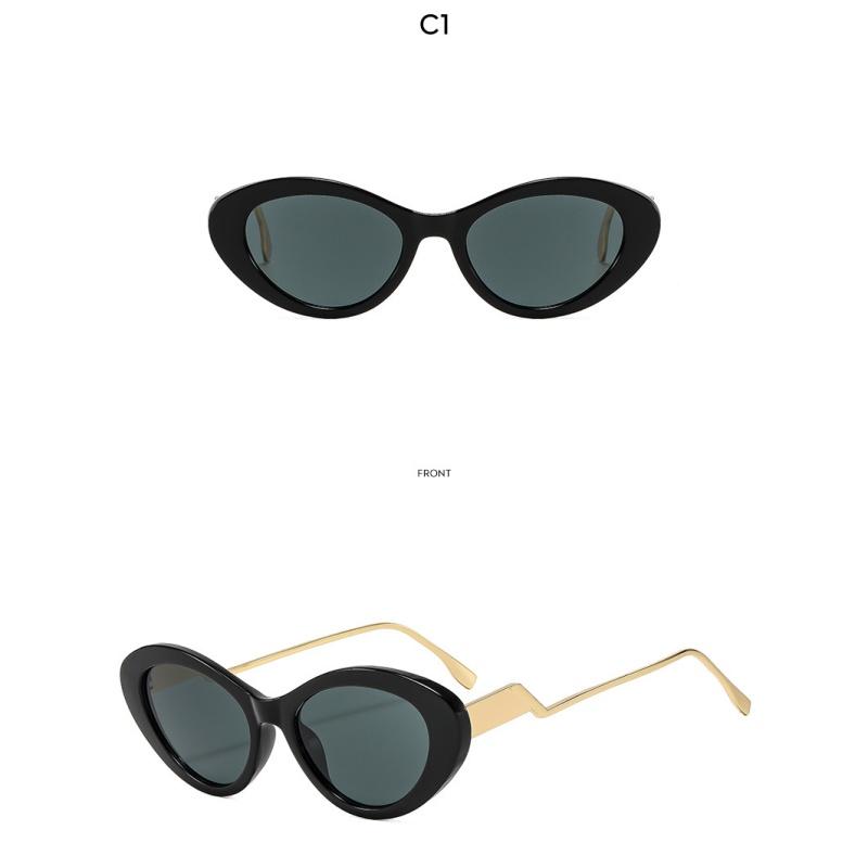 Women's Sunglasses - Unisex Retro Oval Cat-eye Sunglasses