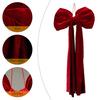 Large Christmas Tree Topper Bow Red Velvet Ribbon Gift Bows for Home Wreath Birthday Wedding Party Room Wall Backdrop Decoration
