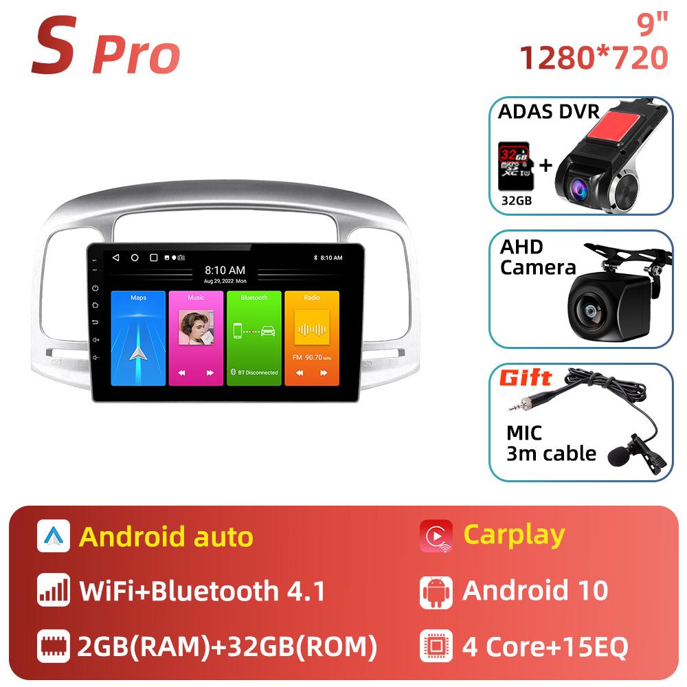 For Hyundai Accent 2006-2011 Screen 2 Din Android Radio Car Multimedia Player  Stereo GPS Navigation  Unit  Autoradio Carplay