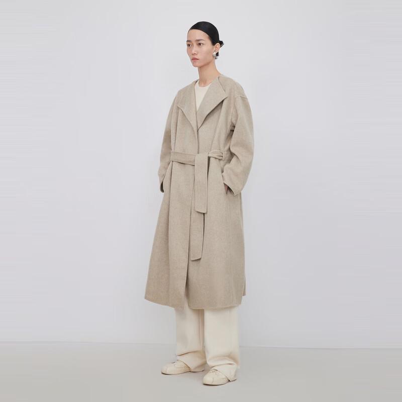 LESS 2023 Winter Long Cashmere Wool Coat