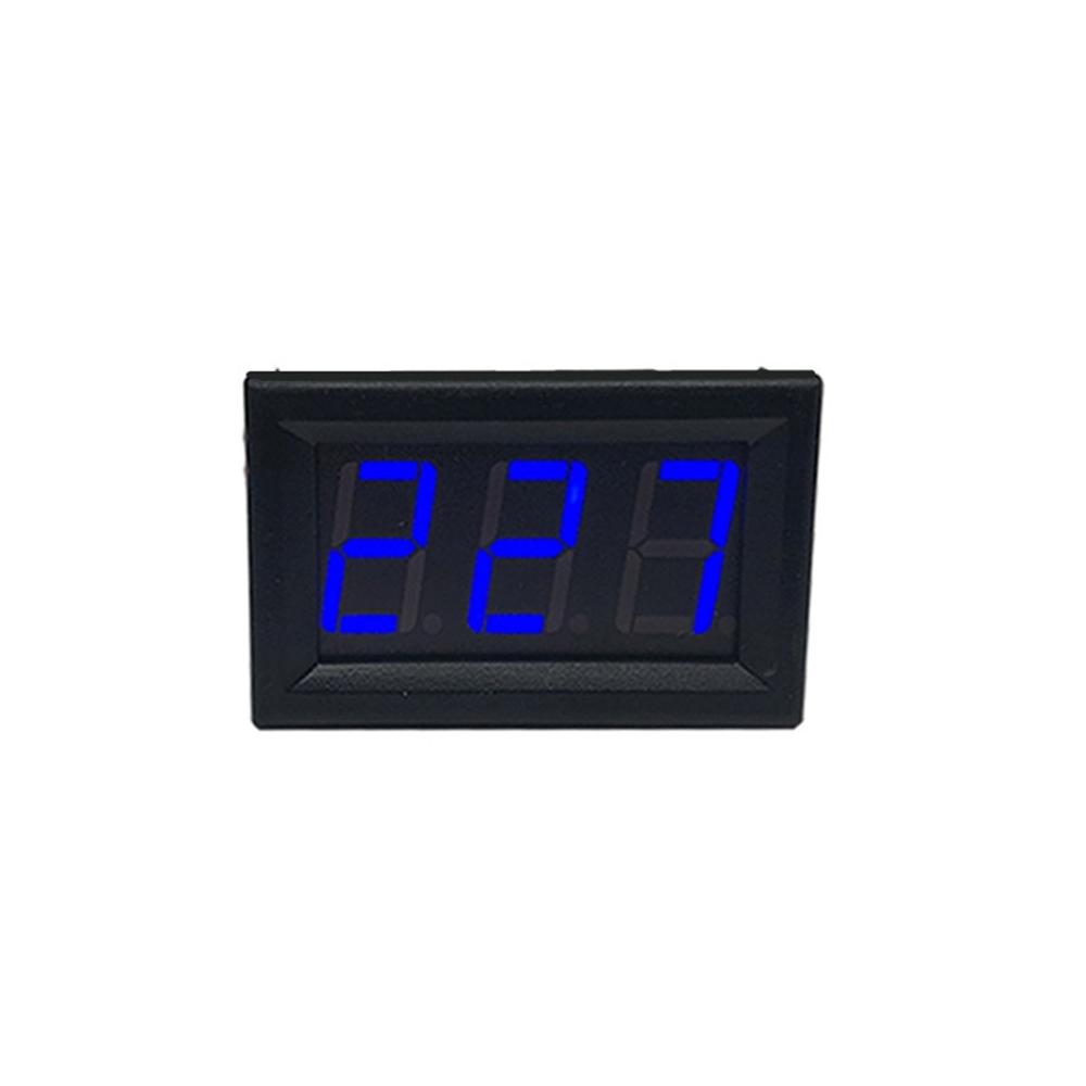 

AC 30-500V 0.56inch AC Voltmeter 220V 3 Phase 380V Universal LED Digital Display Two Wire Digital Meter Red Green Blue синій