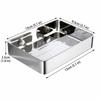 Hollow Mesh Design Stainless Steel Soap Holder Bathroom Soap Storage  Toiletries Arrangement