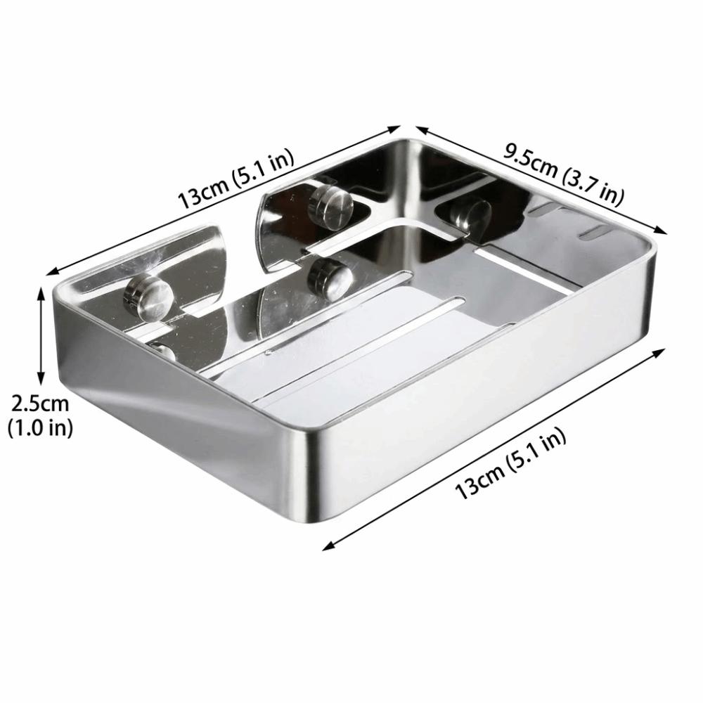 Hollow Mesh Design Stainless Steel Soap Holder Bathroom Soap Storage  Toiletries Arrangement