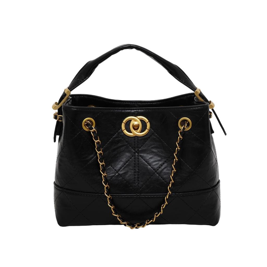 Europäische & Amerikanische Retro Matte Argyle Kette Tragetasche – Duftstil Crossbody für Damen, 2025 Edition