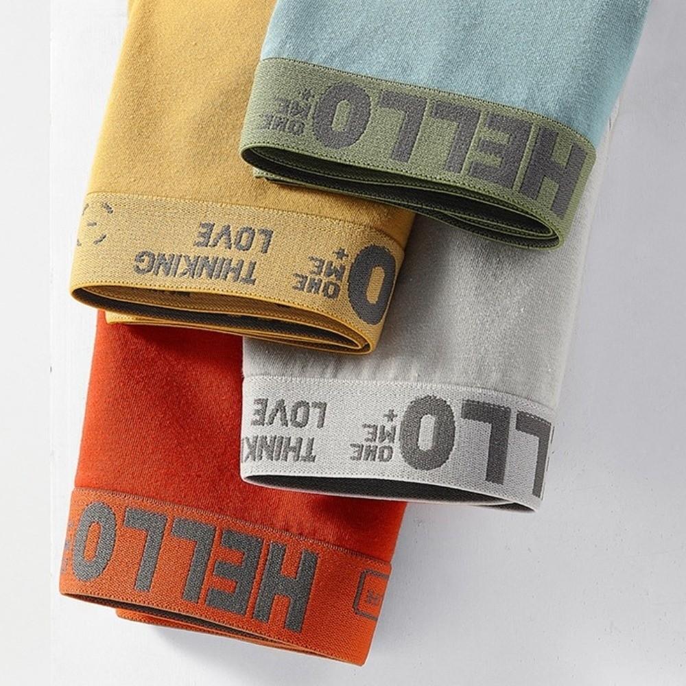 4Pcs Low Waist Women Cotton Panties Set Cotton Crotch Letter Underpants Adolescent