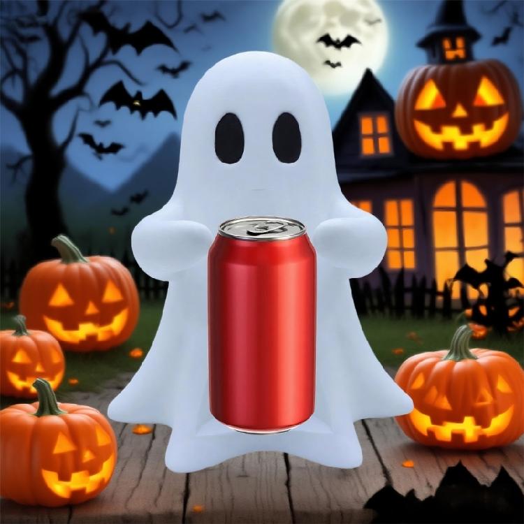 Miniature Ghostly Beverages Can Stand Creative Drink Holder Organizers Unique Halloween Home Office Decoration Ornament