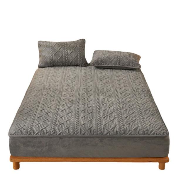 New Fashion Bumbac îngroșa cearșaf de pat taff catifea iarnă caldă cearșaf îmbrăcat pentru saltea Husă de protecție îngroșă cuvertură de pat husă de saltea