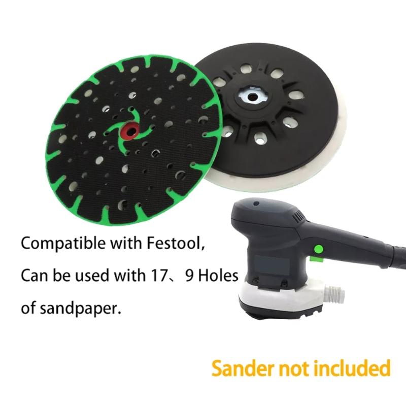 Sturdy 6''/150mm Polishing Disc for  Sander Sanding Disc Grinding Multi-Hole  Sanding Pad