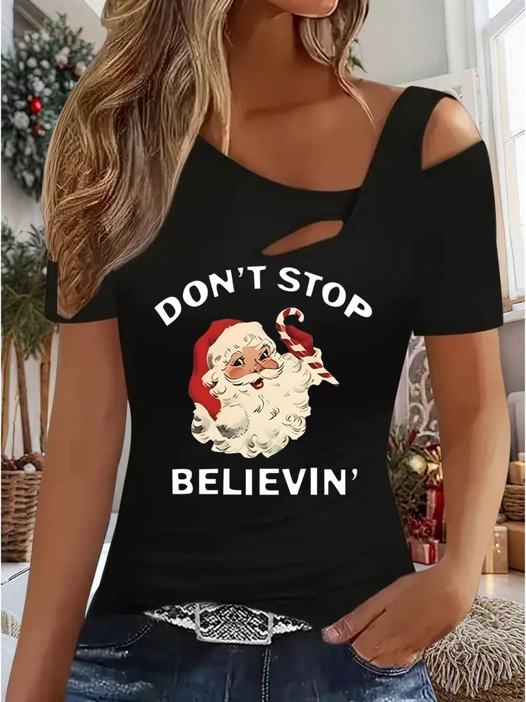 Women's New Casual  Top  Christmas  Halloween Christmas Gift Tops Shirt Blouse