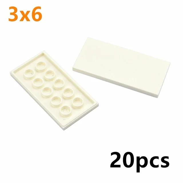 DO IT YOURSELF Ceramic Tile Construction Bricks MOC Smooth Figures Blocks 4x4 6x6 8x8 8x16 7x7 Works With 10202 1751 Learning Creativity Playthings